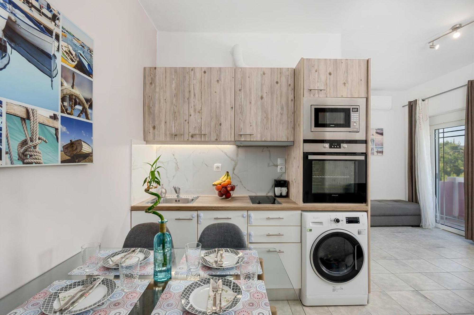 Nikos Apartments Agia Marina 外观 照片